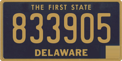 DE license plate 833905