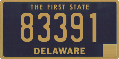 DE license plate 83391