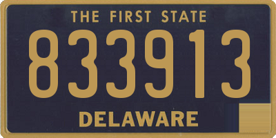 DE license plate 833913