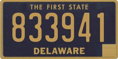 DE license plate 833941