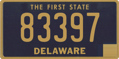DE license plate 83397
