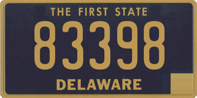 DE license plate 83398