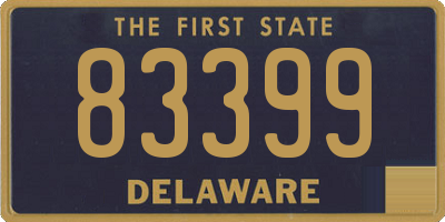 DE license plate 83399
