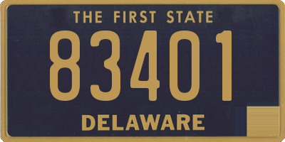 DE license plate 83401