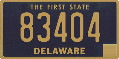 DE license plate 83404