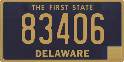 DE license plate 83406