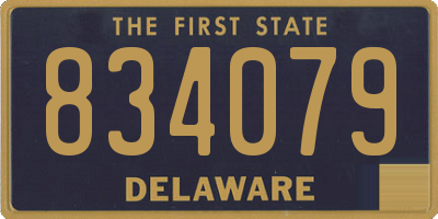 DE license plate 834079