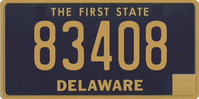 DE license plate 83408