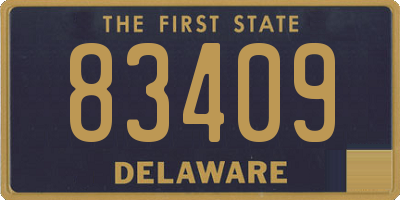 DE license plate 83409