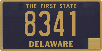 DE license plate 8341