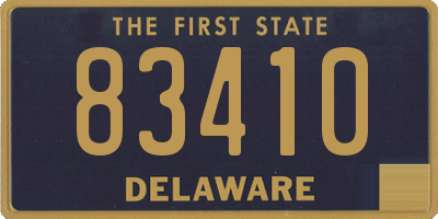 DE license plate 83410