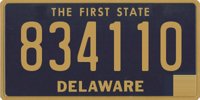 DE license plate 834110