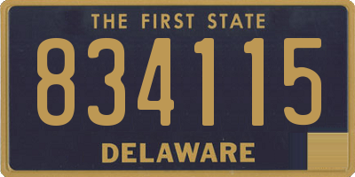DE license plate 834115