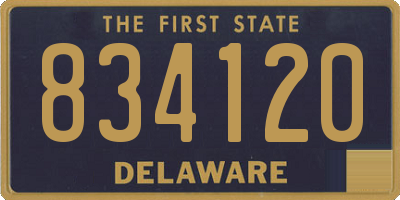 DE license plate 834120