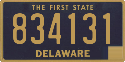 DE license plate 834131