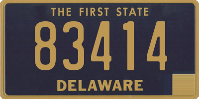 DE license plate 83414