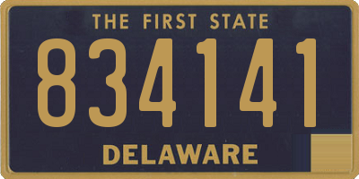 DE license plate 834141