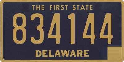 DE license plate 834144