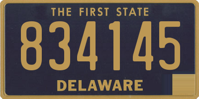 DE license plate 834145