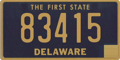 DE license plate 83415