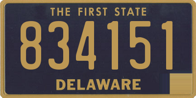 DE license plate 834151