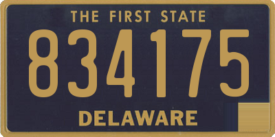 DE license plate 834175