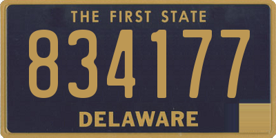 DE license plate 834177