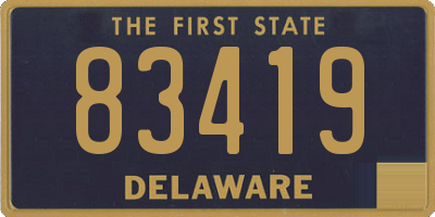 DE license plate 83419