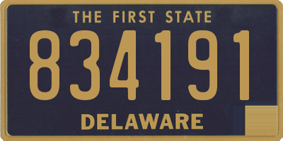 DE license plate 834191