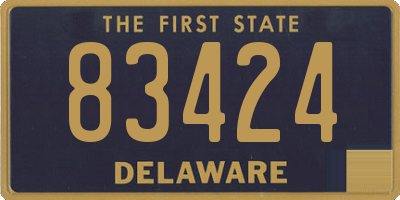 DE license plate 83424
