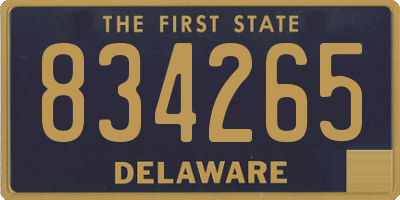 DE license plate 834265