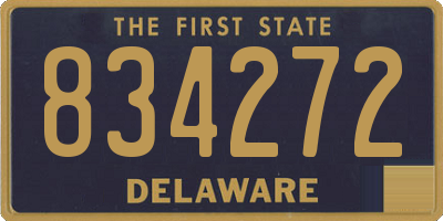DE license plate 834272