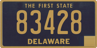 DE license plate 83428