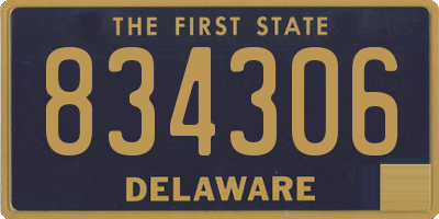 DE license plate 834306