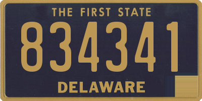 DE license plate 834341