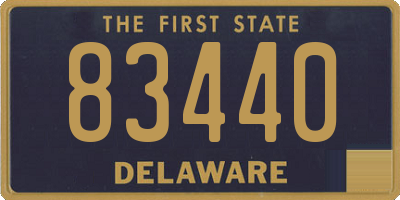 DE license plate 83440