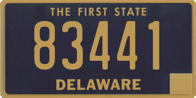 DE license plate 83441