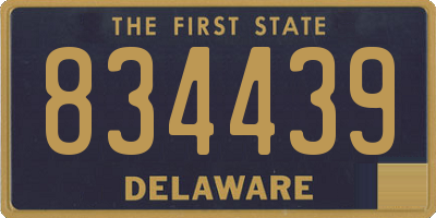 DE license plate 834439