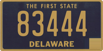 DE license plate 83444