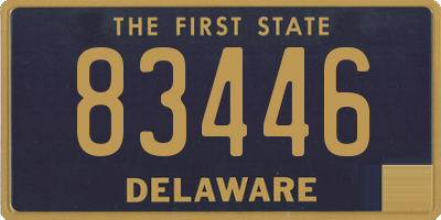 DE license plate 83446