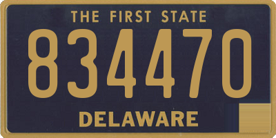 DE license plate 834470