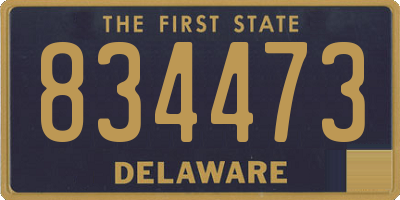 DE license plate 834473