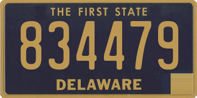 DE license plate 834479