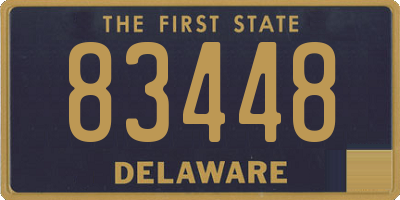 DE license plate 83448