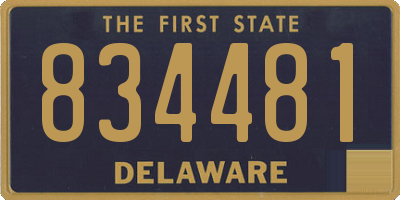 DE license plate 834481