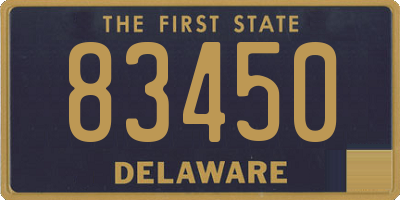 DE license plate 83450