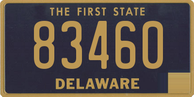 DE license plate 83460