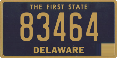 DE license plate 83464