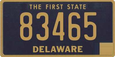 DE license plate 83465