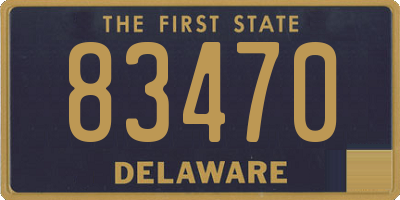 DE license plate 83470